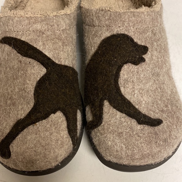 L. L. Bean Wool Dog Themed Daybreak Scuffs Mule Slippers Size 6 - Picture 4 of 17